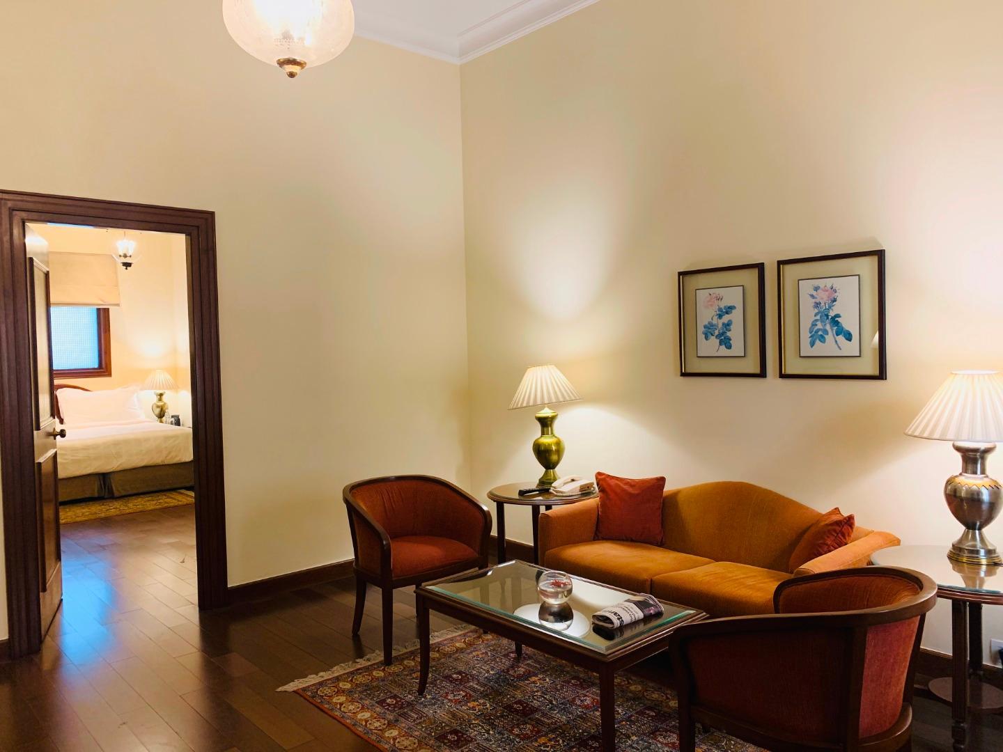 โรงแรมเมเดน นิวเดลี ภายนอก รูปภาพ A suite at the Imperial Hotel